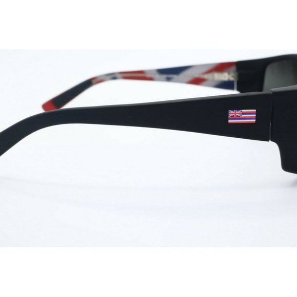 Maui Jim Wassup MJ 123-02HW Square Black Sunglasses Polarized Gray 60.5mm (B) - Picture 4 of 7